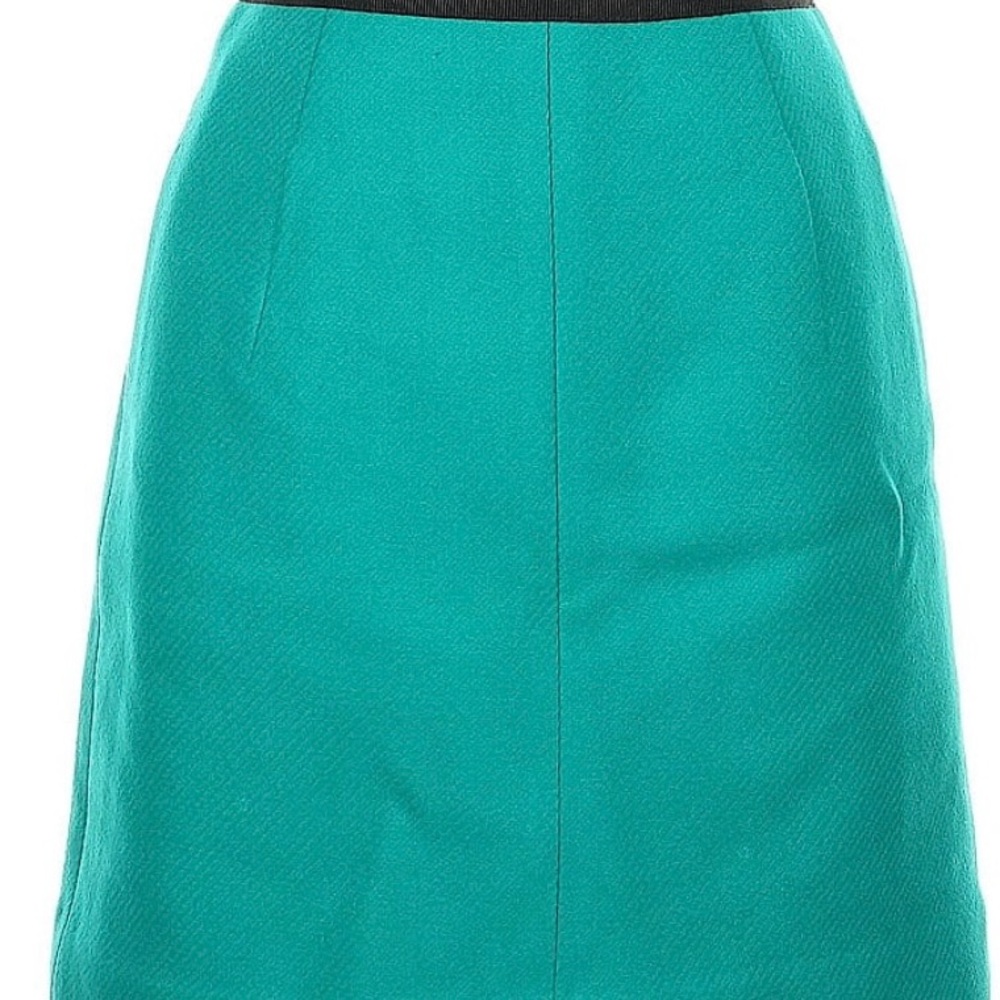 Milly Vibrant Teal A-Line Skirt
